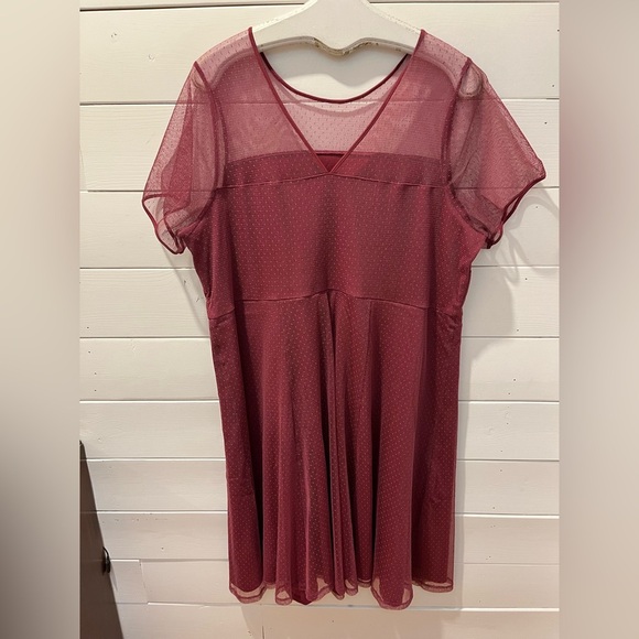 IN EVERY STORY - Sheer Dot Mesh Dress - Size 2X - Picture 6 of 9